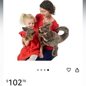 Large Folkmanis kangaroo puppet